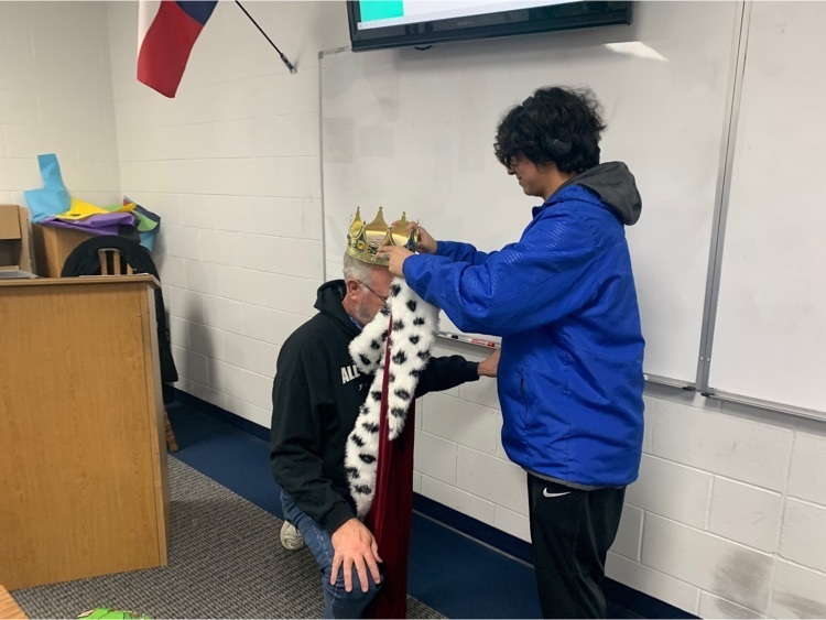 Thanks to Ben for crowning his teacher!