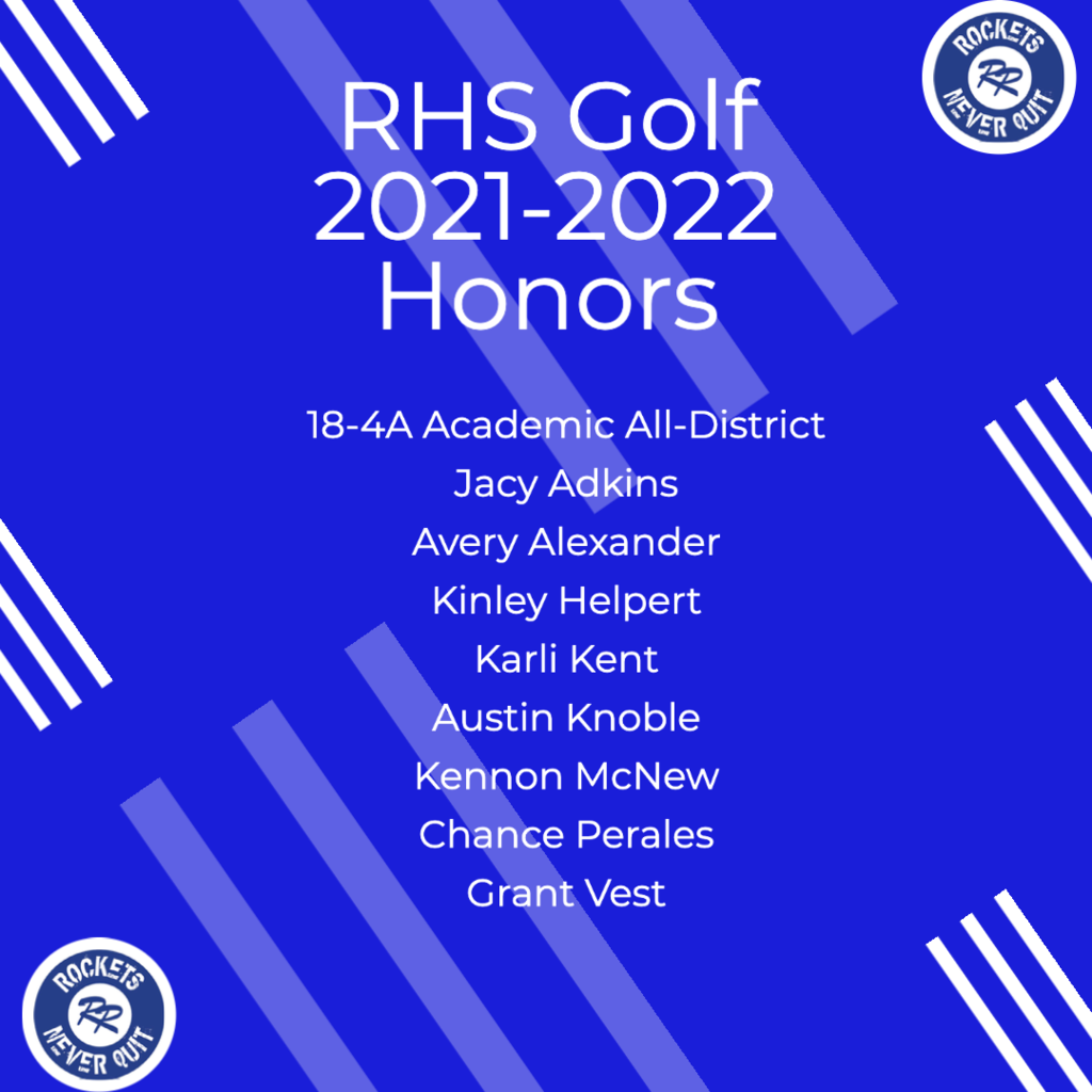 Golf 2022 Honors