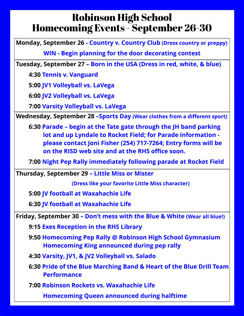 Homecoming Week
