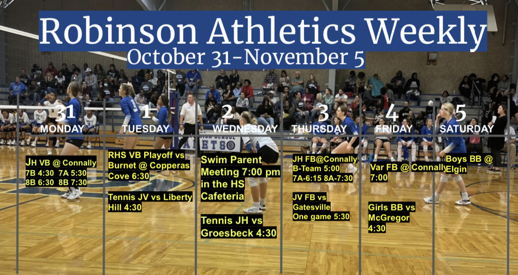 Athletics for the Week!  Go Rockets!